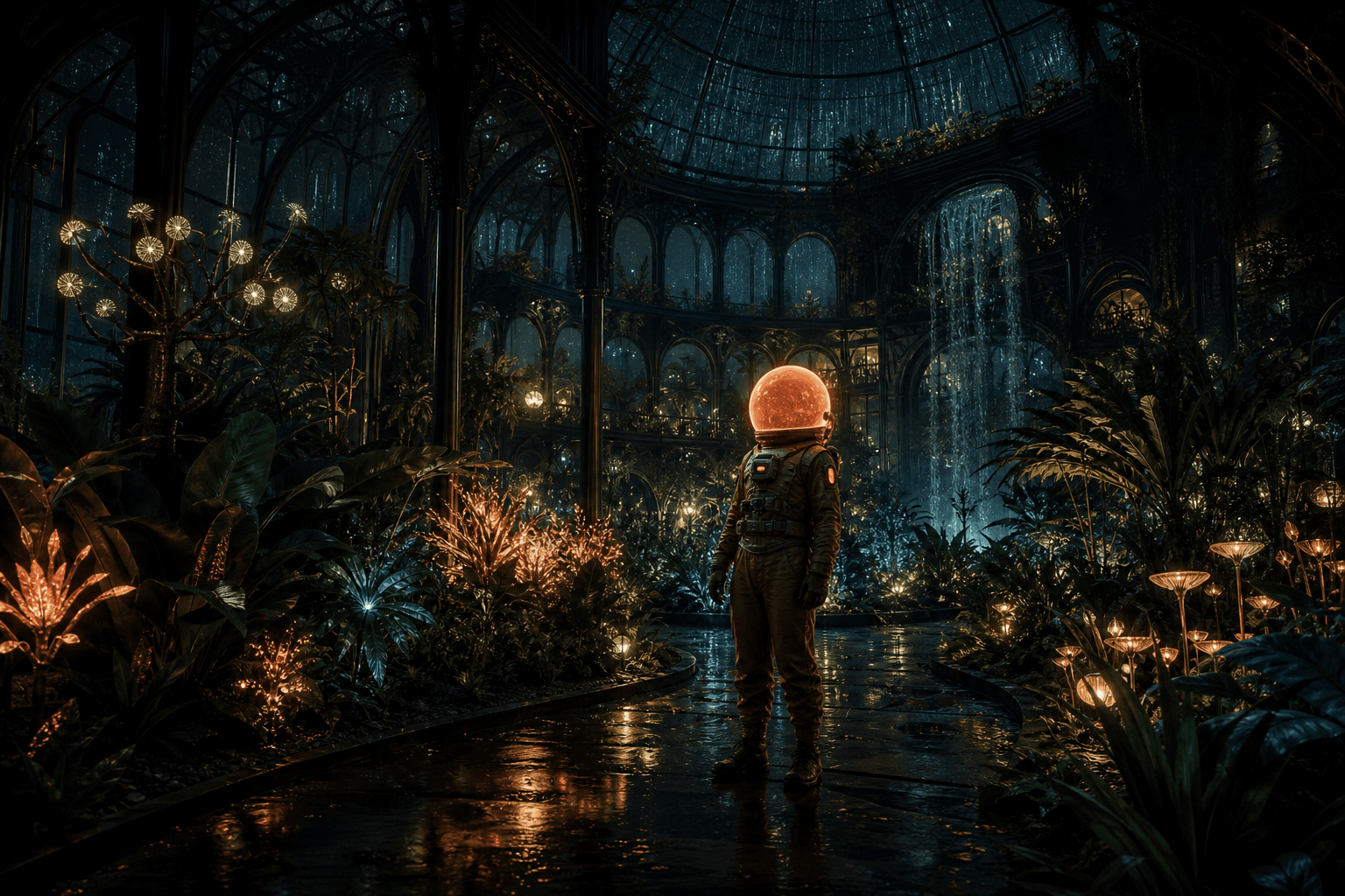 X tap and hold image example with a hidden luminous conservatory